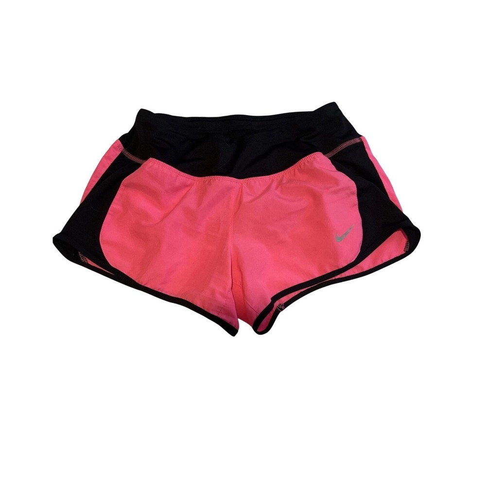 Nike Dri-Fit‎ Running Shorts Women's Small Pink Black Athletic Gym